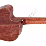 Gitara elektro-klasyczna Ortega RCE158SN wąski gryf lity top naturalna tył.