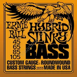 Ernie Ball 2833 Hybrid Slinky Bass ][ Struny do 4-strunowej gitary basowej 45-105