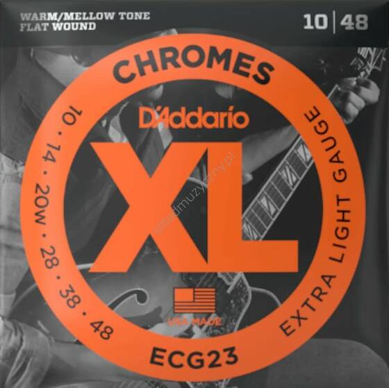 D'Addario ECG23 || Struny szlify do gitary elektrycznej 10-48