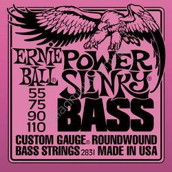 Ernie Ball 2831 Power Slinky Bass || Struny do 4-strunowej gitary basowej 55-110