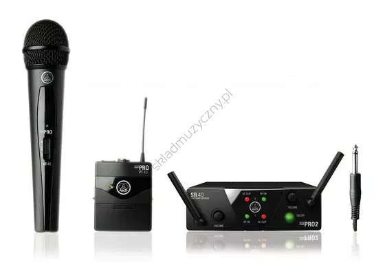 AKG WMS40 Mini2 Mix Set BD ISM2/3 ][ System bezprzewodowy z mikrofonem do ręki i bodypackiem