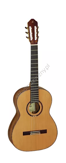 Gitara klasyczna Ortega M7CS Custom Master lity cedr i orzech przód.